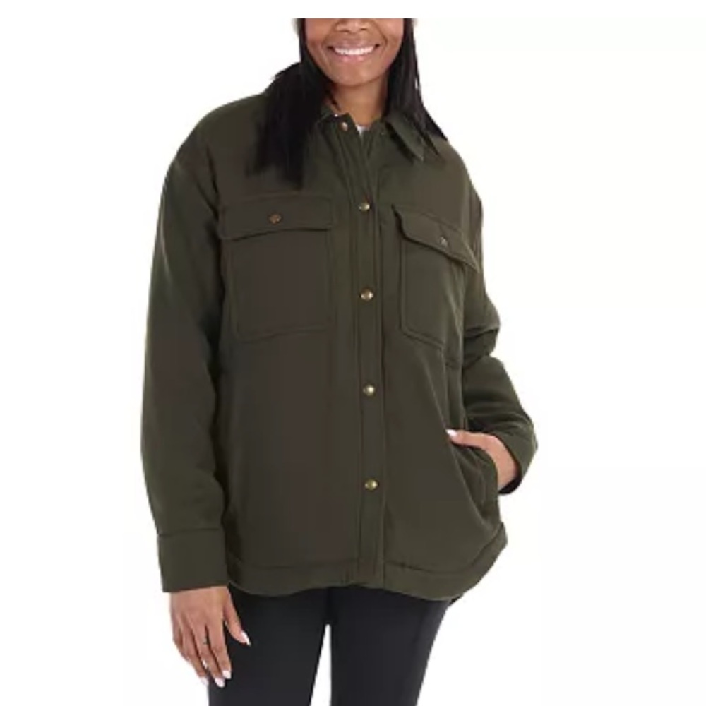 NWT Marmot Women's Ridgefield Sherpa Lined Flannel Coat